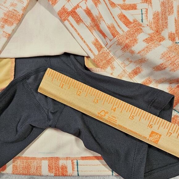 Title Nine Womens Skort Large Golf Tennis Activewear Orange Aztec Preppy Buttah - Picture 11 of 11